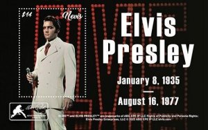 2022/10- NEVIS - ELVIS PRESLEY    1V  complet set    MNH ** T