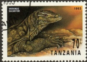 Tanzania 1130 - Cto - 70sh Papua Monitor (1993) (cv $0.60) +