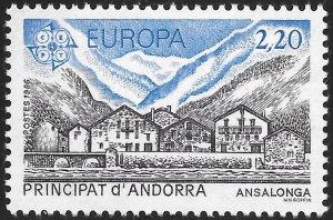 Andorra French #344 Europa -2.20fr Natural & Artistic Patrimony -Ansalonga ~MNH