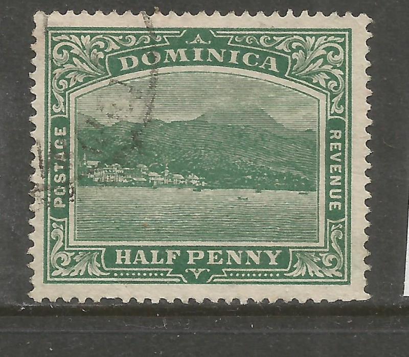 DOMINICA  1908-20  1/2d  PICTORIAL   FU  SG 47