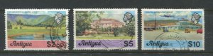 Antigua 1976 QEII $2.50 to $10 used