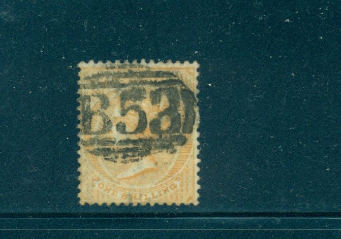 Mauritius - Sc# 39. 1864 Victoria 1Sh Used. $29.00.