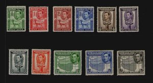 Somaliland 1938 KGVI Sc 84-92,94-5 MH