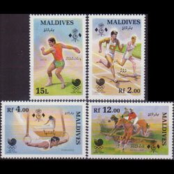 MALDIVES 1988 - Scott# 1296-9 Olympics Set of 4 NH