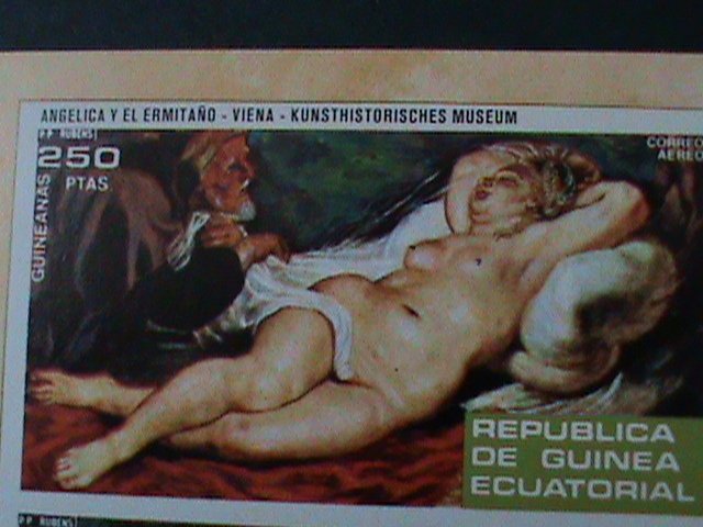 ​EQUARTORIAL GUINEA-FAMOUS NUDE ART PAINTING-PETER PAUL RUBENS -MNH -IMPERFS/S