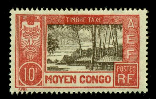 Middle Congo 1930 #J13 MH SCV(2018)=$1.40