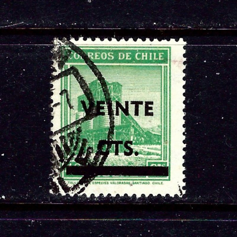 Chile 253 Used 1948 surcharge