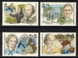 BIOT 2016 Authors; Scott 458-61, SG 498-501; MNH