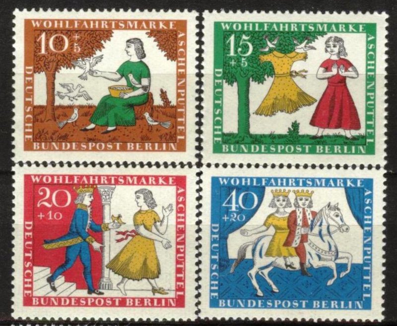 Berlin Germany 1965 Fairy Tales of Brothers Grimm (2) set of 4 MNH