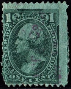 RB11b 1¢ Proprietary Stamp (1875) Used