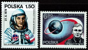 Poland #2270-71  MNH - Space, Cosmonaut Hermaszewski (1978)