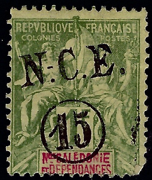 New Caledonia #63 Mint Fine corner fault....French Colonies are Hot!