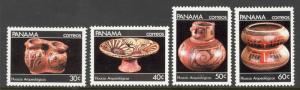 Panama Sc# 651-654 MNH 1984 30c-60c Pottery