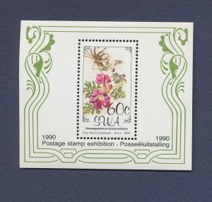 SOUTH WEST AFRICA  - Scott 644a - MNH S/S - flowers - 1990