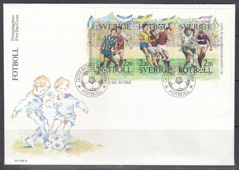 Sweden Scott 1708a FDC - Soccer