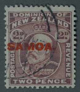 Samoa #116 Used Fine HRM Red Overprint SAMAOA Place Cancel