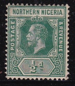 Album Treasures Northern Nigeria Scott # 40  1/2p  George V  Mint LH