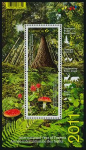 Canada 2461 MNH Trees, Mushrooms, International Year of the Forests