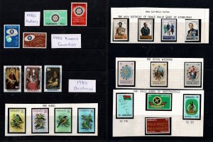 Vanuatu 1980, 1981 Seven Sets MNH