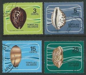 TOKELAU 1974 Cowrie Shells set fine used...................................41669