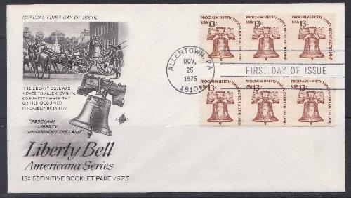 1618 Liberty Bell Unaddressed ArtCraft FDC