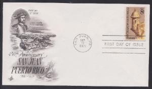 1437 Puerto Rico Unaddressed ArtCraft FDC