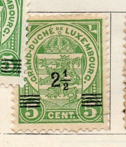 Luxemburg 1916 Early Issue Mint Hinged 2.5c. Surcharged 184015