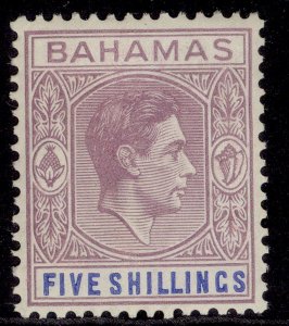 BAHAMAS GVI SG156, 5s lilac & blue, M MINT. Cat £170. THICK CHALKY PAPER