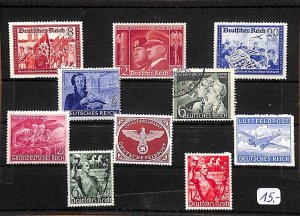 E0062 Germany Empire German Reich stamps WWII