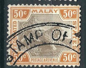 Malaya 33e SG 47 Used F/VF 1904 SCV $15.00