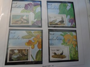 Uganda   Birds  J J  Audubon  #  469-73  MNH