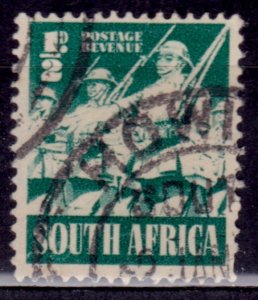 South Africa, 1941, War Effort - Soldiers, 1/2c, used**