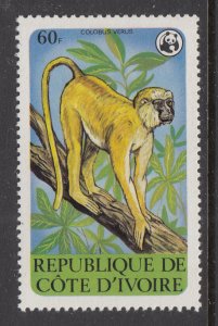 Ivory Coast 529 Monkey MNH VF