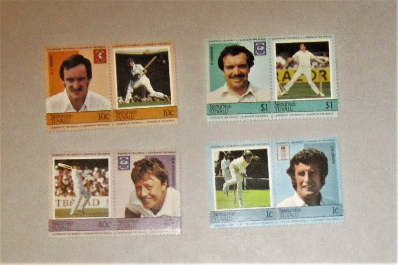 Tuvalu Nanumea - 11-14, MNH Set in Pairs. Cricket. SCV - $3.30