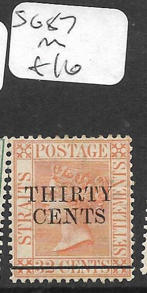 MALAYA STRAITS SETTLEMENTS (PP0605B) QV  30C/32C  SG 87  MOG