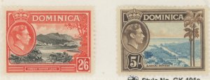 Dominica #108-109 Unused Single (King)