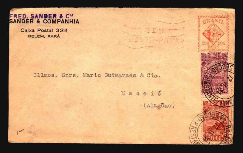 Brazil 1931 Airmail Cover to Mexico (Back Partial Missing) - Z17046