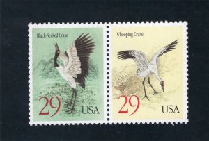 2868a Cranes, MNH pair