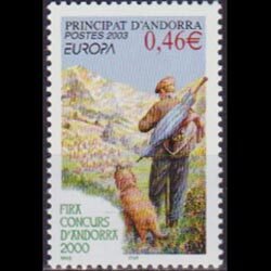 ANDORRA FR. 2003 - Scott# 570 Europa-Travel Set of 1 NH