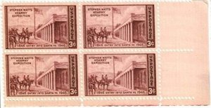 1946 Kearny Expedition Block of 4 3c Postage Stamps, Sc#944, MNH, OG