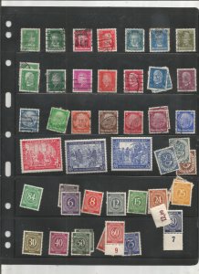 GERMANY COLLECTION ON STOCK SHEETS, BOTH MINT AN USED