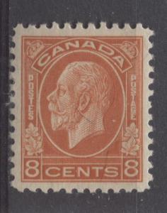 Canada #200 8c Orange Red 1932-35 Medallion Issue Brownish Crm Gum VF-78 OG