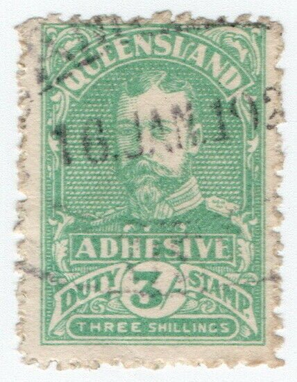 (I.B) Australia - Queensland Revenue : Adhesive Duty 3/-