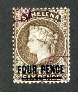 1894 St Helena Sc#38a annuled ( 1467 BCX2 )