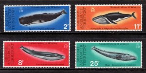 1977 British Antarctic Territory Sc #64-67 Conservation of Whales MNH Cv$30