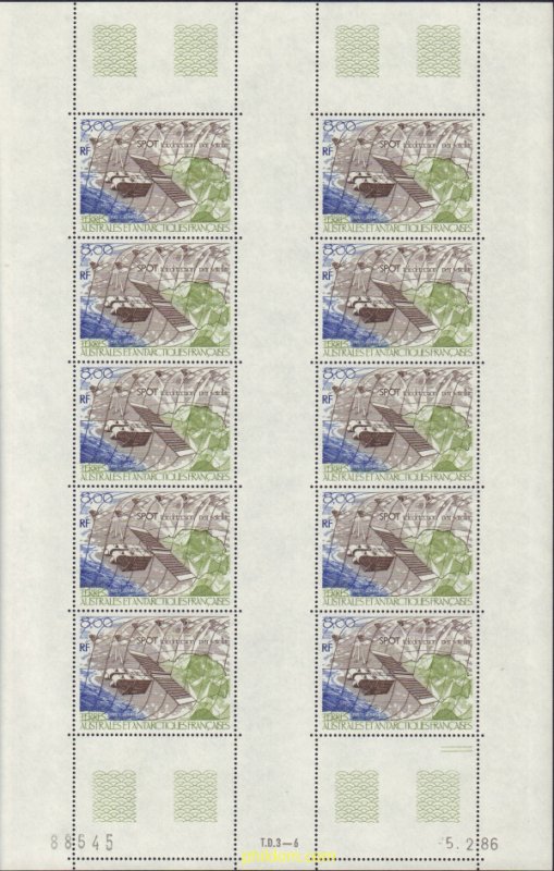 583882 MNH ANTARTIDA FRANCESA 1986 TELEDETECCION POR SATELITE