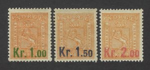 Norway Scott 59-61 Mint Hinged