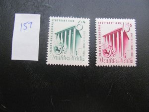 Germany 1939 MNH SC B138-139 SET XF 20 EUROS (157)