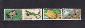 LI07 Montserrat 1980 Reptiles and Amphibians  mint hinged stamps full set