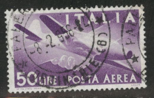 Italy Scott C131 used 1957 airmail wmk 303 stars